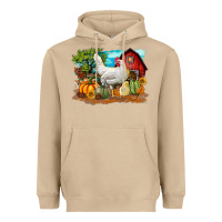 Mushroom Fall Chicken Heavyweight Hoodie - LillyAllenDesigns