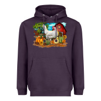 Plum Fall Chicken Heavyweight Hoodie - LillyAllenDesigns