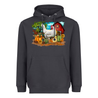 Smoke Fall Chicken Heavyweight Hoodie - LillyAllenDesigns
