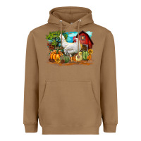Toasted Coconut Fall Chicken Heavyweight Hoodie - LillyAllenDesigns