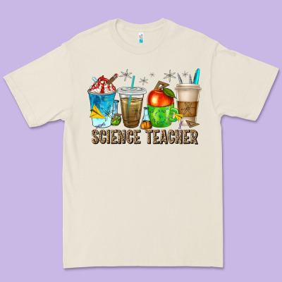 Science Teacher Coffee Cups Premium Tee Designed By Texasbilliewilder