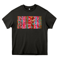 Asphalt Love brushstrokes xoxo leopard and turquoise Heavy Core Tee - RanaPortraitStore