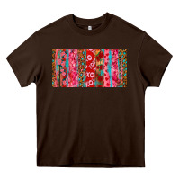 Chocolate Brown Love brushstrokes xoxo leopard and turquoise Heavy Core Tee - RanaPortraitStore