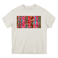 Cream Love brushstrokes xoxo leopard and turquoise Heavy Core Tee - RanaPortraitStore
