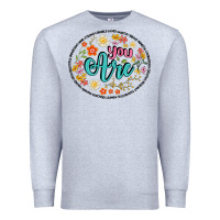 Heather Grey you are Premium Sweatshirt - Artiststas