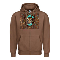 Chestnut class of 2024 tiger Zipper Hoodie - NancyCooperArtShop