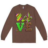 Chestnut love mardi gras Long Sleeve Tee - Jasminsmagicworld