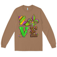 Toasted Coconut love mardi gras Long Sleeve Tee - Jasminsmagicworld