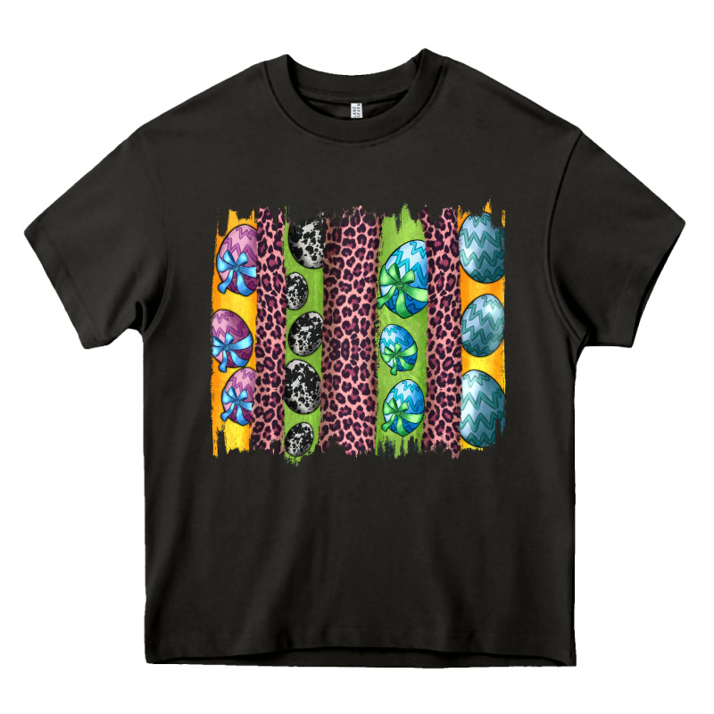 Easter Eggs And Leopard Brushstrokes Heavy Core Tee by Artiststas | Teevron