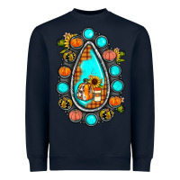 Navy gemstone pumpkin fall Heavyweight Sweatshirt - JahusDesignShop