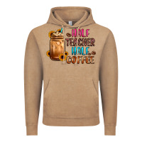 Vintage Coffee half teacher half coffee Vintage Hoodie - JahusDesignShop