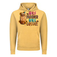 Vintage Mustard half teacher half coffee Vintage Hoodie - JahusDesignShop