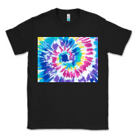 Black tie dye background colourful leopard 2 3200x2400 Classic Tee - AdoDesignShop