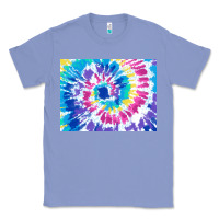 Colony Blue tie dye background colourful leopard 2 3200x2400 Classic Tee - AdoDesignShop