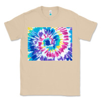 Mushroom tie dye background colourful leopard 2 3200x2400 Classic Tee - AdoDesignShop