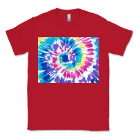 Red tie dye background colourful leopard 2 3200x2400 Classic Tee - AdoDesignShop
