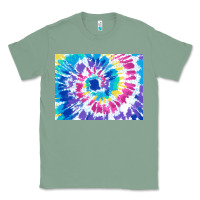 Sage tie dye background colourful leopard 2 3200x2400 Classic Tee - AdoDesignShop