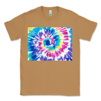 Toasted Coconut tie dye background colourful leopard 2 3200x2400 Classic Tee - AdoDesignShop