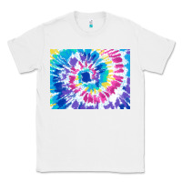 White tie dye background colourful leopard 2 3200x2400 Classic Tee - AdoDesignShop