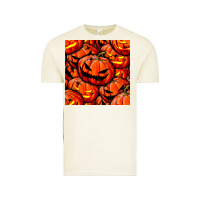 Vintage Arctic halloween pumpkin seamless pattern Vintage Tee - BundleAndBundleShop