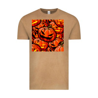 Vintage Camel halloween pumpkin seamless pattern Vintage Tee - BundleAndBundleShop