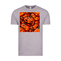 Vintage Zinc halloween pumpkin seamless pattern Vintage Tee - BundleAndBundleShop