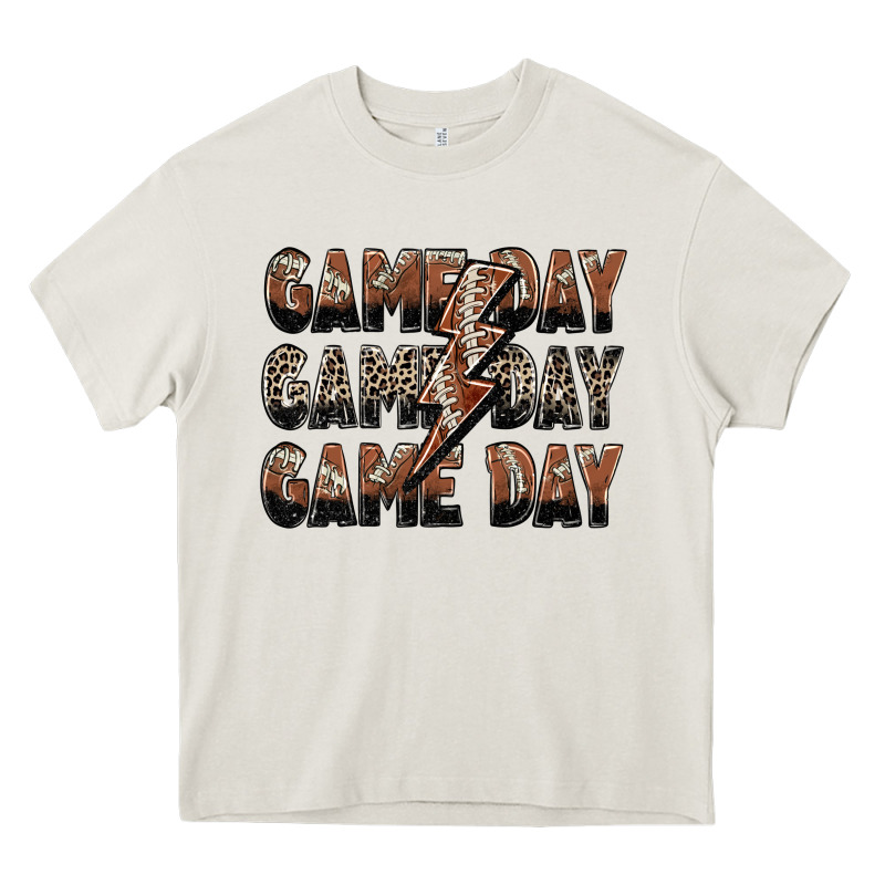 Game Day Game Day Football Lightning Bolt Heavy Core Tee by Zillion Design Studio | Teevron