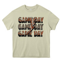 Mossy game day game day football lightning bolt Heavy Core Tee - Zillion Design Studio