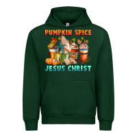 Forest Green pumpkin spice and jesus christ Urban Hoodie - CowGirlArtShop