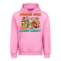 Fuchsia Pink pumpkin spice and jesus christ Urban Hoodie - CowGirlArtShop