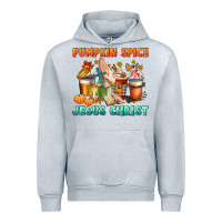 Heather Grey pumpkin spice and jesus christ Urban Hoodie - CowGirlArtShop