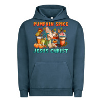 Pigment Midnight Navy pumpkin spice and jesus christ Urban Hoodie - CowGirlArtShop