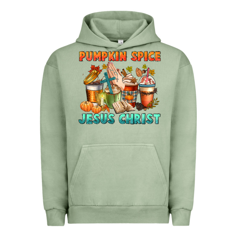 Pumpkin Spice And Jesus Christ Urban Hoodie by CowGirlArtShop | Teevron