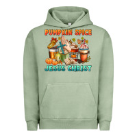 Pigment Oil Green pumpkin spice and jesus christ Urban Hoodie - CowGirlArtShop
