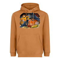 Meerkat Fall Background With Crow Heavyweight Hoodie - LillyAllenDesigns