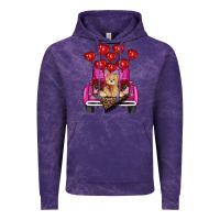 Cloud Purple valentines day tedybear truck Vintage Hoodie - RanaPortraitStore