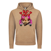 Vintage Coffee valentines day tedybear truck Vintage Hoodie - RanaPortraitStore