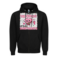 Black i teach the cutest little sweethearts Zipper Hoodie - MaliasSmallBusiness