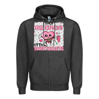 Charcoal Heather i teach the cutest little sweethearts Zipper Hoodie - MaliasSmallBusiness
