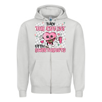 Dove Grey i teach the cutest little sweethearts Zipper Hoodie - MaliasSmallBusiness