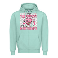 Seafoam i teach the cutest little sweethearts Zipper Hoodie - MaliasSmallBusiness