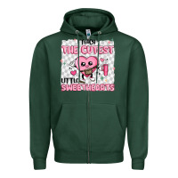 Sports Green i teach the cutest little sweethearts Zipper Hoodie - MaliasSmallBusiness