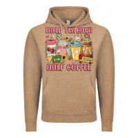 Vintage Coffee half teacher half coffee Vintage Hoodie - JahusDesignShop