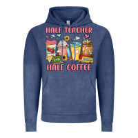 Vintage Denim half teacher half coffee Vintage Hoodie - JahusDesignShop