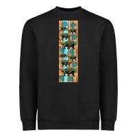 Black dinosaur ankylosaurus pen wrap Heavyweight Sweatshirt - Artiststas