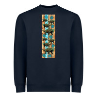 Navy dinosaur ankylosaurus pen wrap Heavyweight Sweatshirt - Artiststas