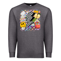 Charcoal Heather retro teacher Premium Sweatshirt - Artiststas