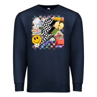 Navy retro teacher Premium Sweatshirt - Artiststas