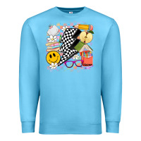 Ocean Blue retro teacher Premium Sweatshirt - Artiststas