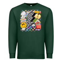 Sports Green retro teacher Premium Sweatshirt - Artiststas